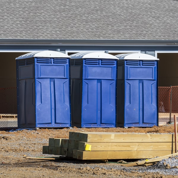 how can i report damages or issues with the portable restrooms during my rental period in Utica